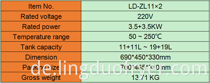 11l Electric Fryer Product Details